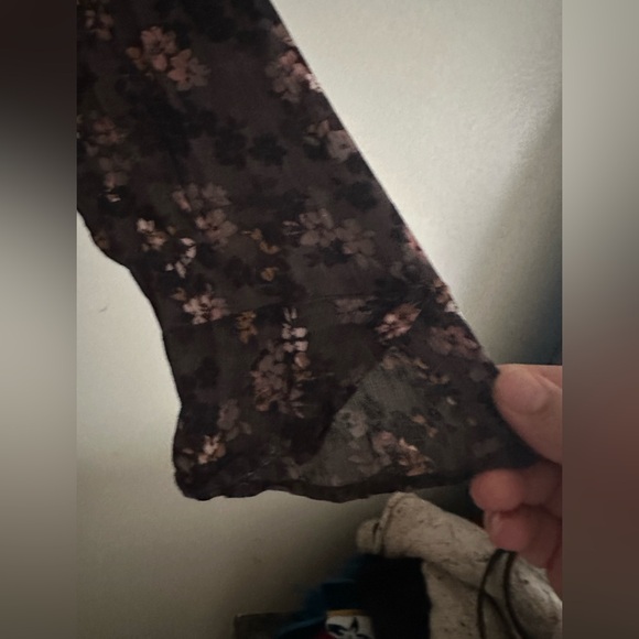 J. Jill Women's Peasant Blouse Floral Boho Cottagecore Fairy rayon size large - Picture 3 of 10